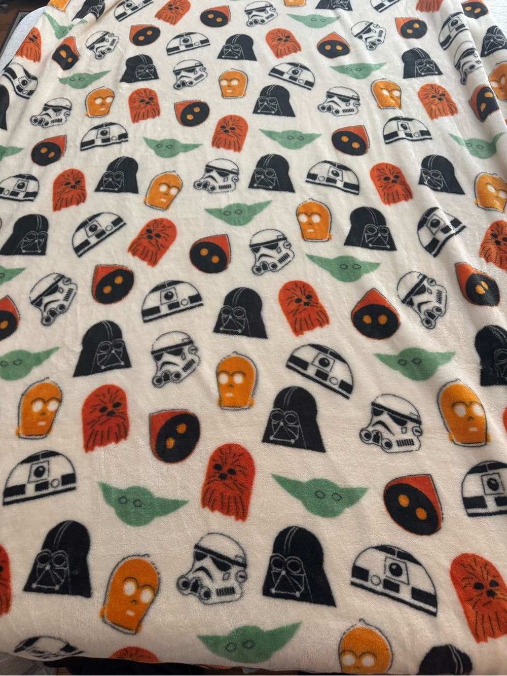 Disney Star Wars Character Print Plush Throw Blanket